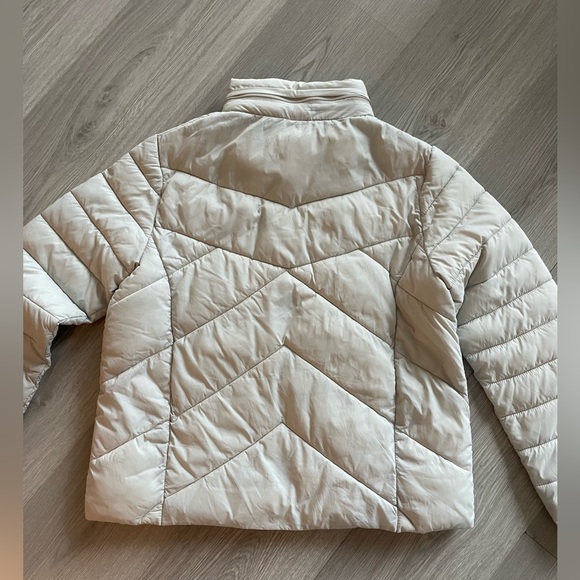 Mavi Light Gray Quilted Puffer Jacket - Size Large - Picture 3 of 10